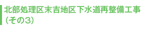 北部処理区末吉地区下水道再整備工事(その3)